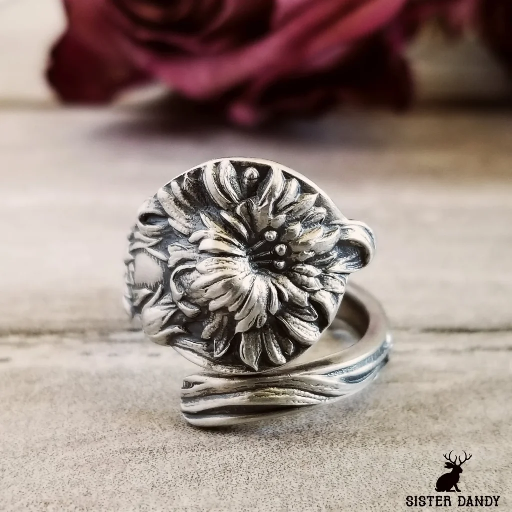 Sterling Silver Sister Dandy Kiku Ring